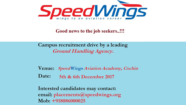 Campus recruitment drive by a leading Ground Handling Agency