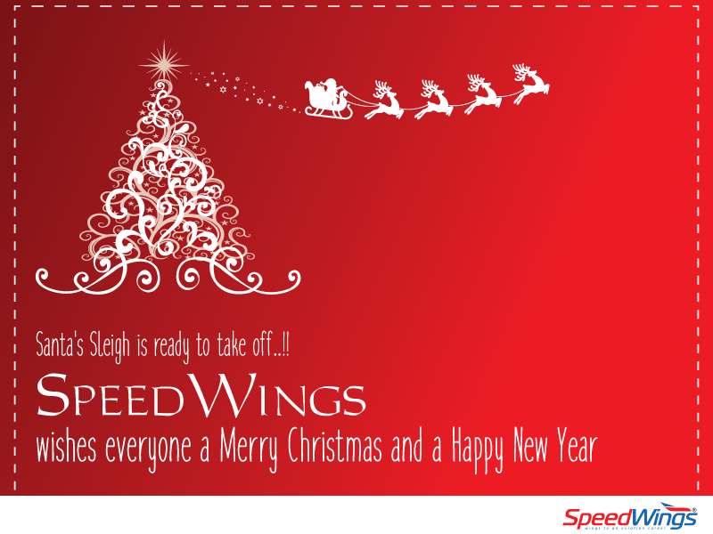 SpeedWings wishes everyone a merry Christmas and a happy new year